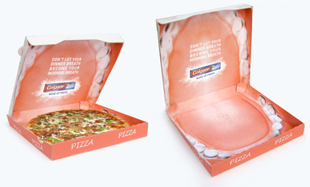 mouth pizza box