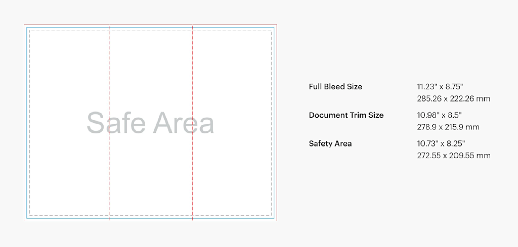 Thông số thiết kế z-fold brochure